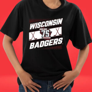 Wisconsin Badgers Men’s Hockey 75th Season Tee Shirt