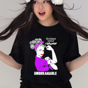 Women Autoimmune Disease Warrior Unbreakable shirt