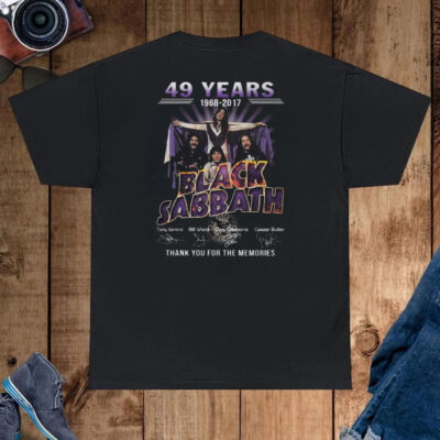 49 Years 1968 – 2017 Black Sabbath Thank You For The Memories T-Shirt