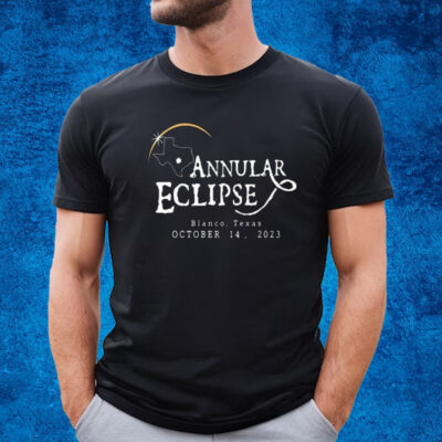 Annular Eclipse Blanco Texas October 14 2023 Shirt