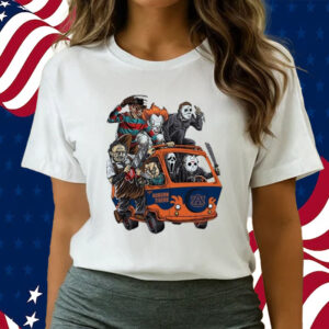 Auburn Tigers Horror Movies Characters Bus Halloween 2023 T Shirts