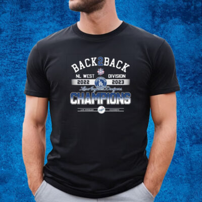 Back 2 Back Los Angeles Dodgers Nl West Division Champions 2022 – 2023 T-Shirt