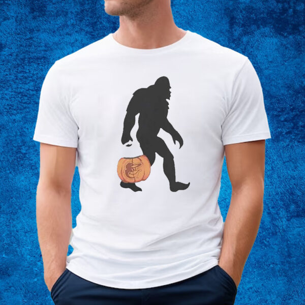 Baltimore Orioles Bigfoot Halloween Shirt