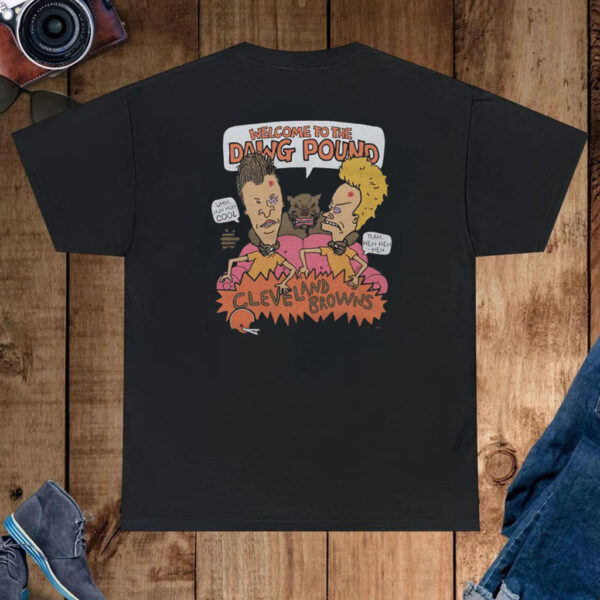 Beavis And Butthead X Cleveland Browns Dawg Pound Shirt