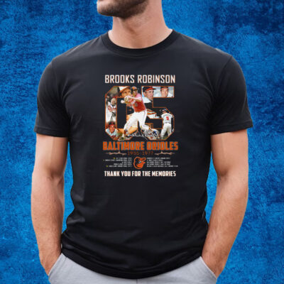 Brooks Robinson Maltimore Orioles 1955 1977 Memories T Shirt