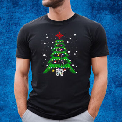 Christmas tree metallica me xmas for all shirt