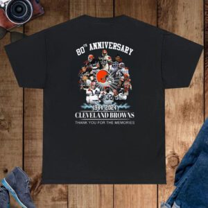 Cleveland Browns 80th Anniversary 1944 2024 Memories Shirt