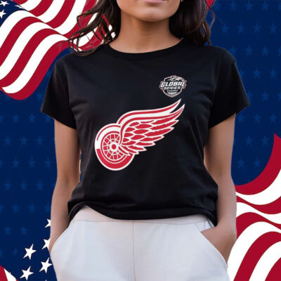 Detroit Red Wings Fanatics Branded 2023 Nhl Global Series Logo T-Shirts