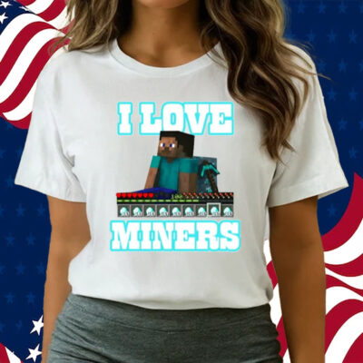 Enderman I Love Miners-Unisex T-Shirts