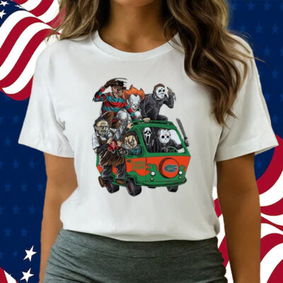 Florida Gators Horror Movies Characters Bus Halloween 2023 T Shirts