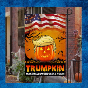 Halloween Flag Trumpkin Make Halloween Great Again Flag 2023