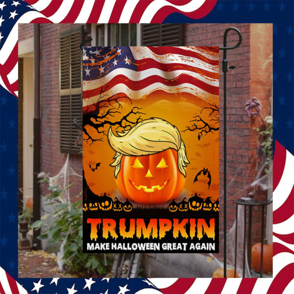 Halloween Flag Trumpkin Make Halloween Great Again Flag