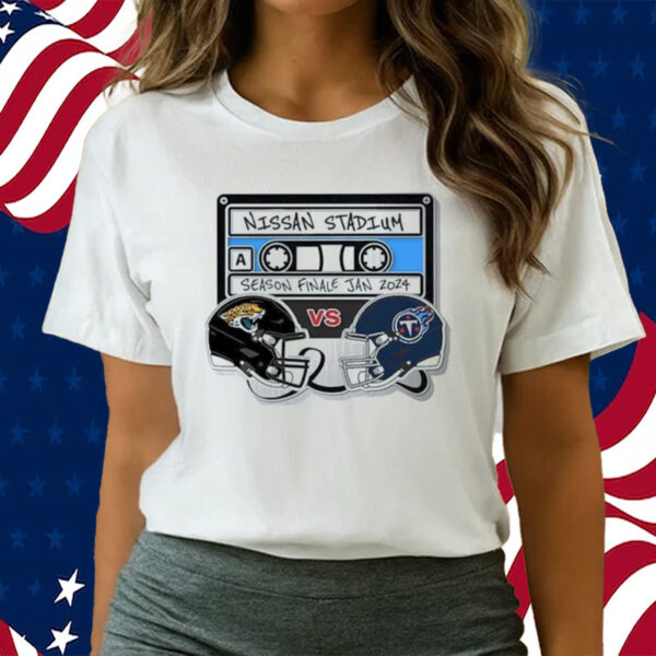 Jacksonville Jaguars Vs Tennessee Titans Gameday Nissan Stadium Season Finale Jan 2024 T Shirts