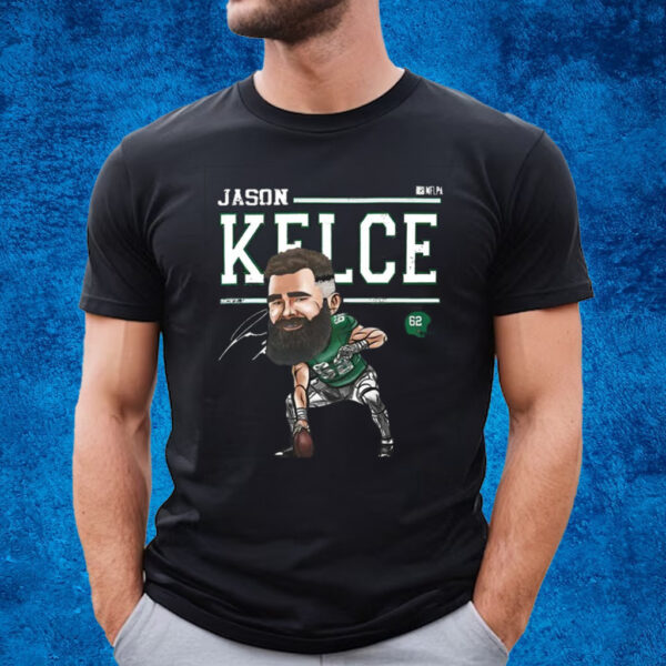 Jason Kelce Philadelphia Cartoon Nfl T-Shirt