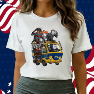 Kent State Golden Flashes Horror Movies Characters Bus Halloween 2023 T Shirts