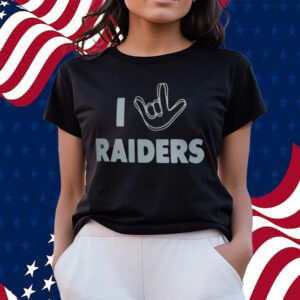 Las Vegas Raiders The NFL ASL Collection By Love Sign Tri Blend Shirts