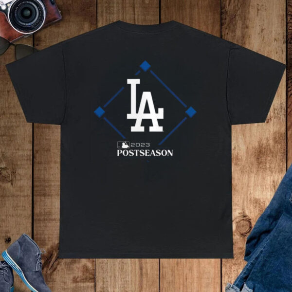 Los Angeles Dodgers Fanatics Branded 2023 Postseason Around The Horn T-Shirt