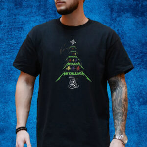 Metallica Christmas Tree Design T-Shirt