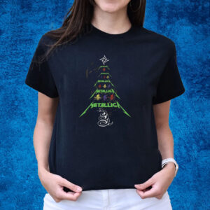 Metallica Christmas Tree Design T-Shirts