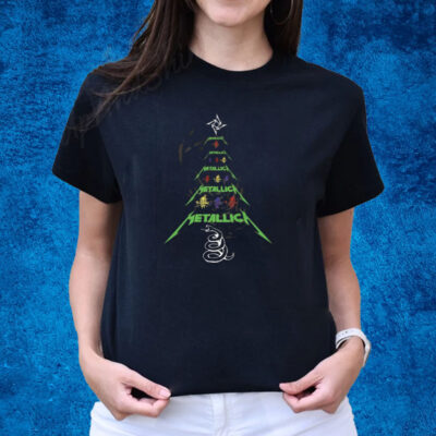 Metallica Christmas Tree Design T-Shirts