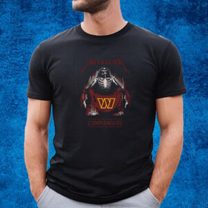 Metallica Collab Washington Commanders T-Shirt