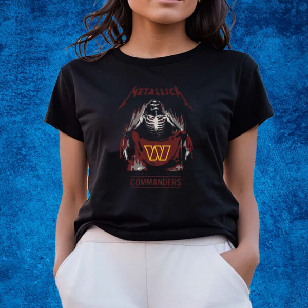 Metallica Collab Washington Commanders T-Shirts