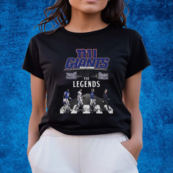 New York Gians The Legends Big Blue Wrecking Thank You For The Memories T-Shirts