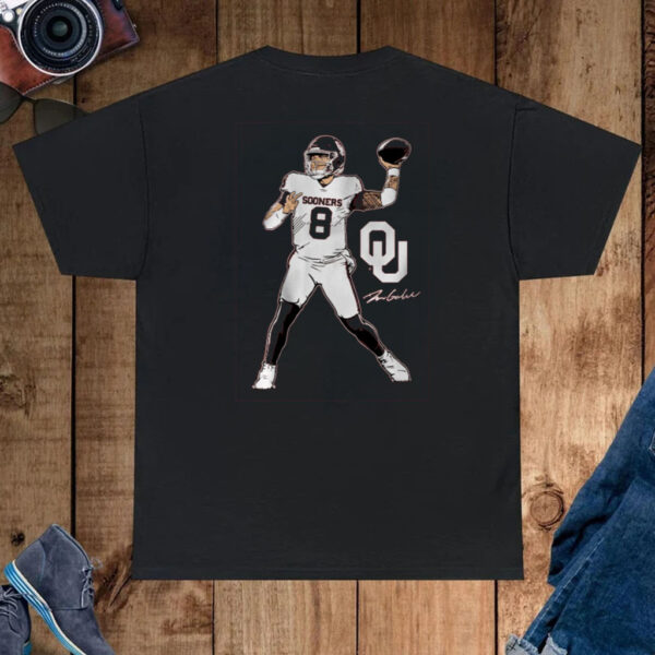 OKLAHOMA FOOTBALL DILLON GABRIEL SUPERSTAR POSE SHIRT