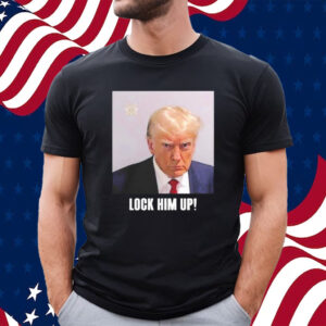 Official Jon Cooper Wearing Trump Mugshot Lock Him Up Shirt