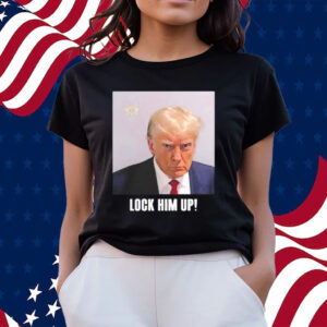 Official Jon Cooper Wearing Trump Mugshot Lock Him Up Shirts