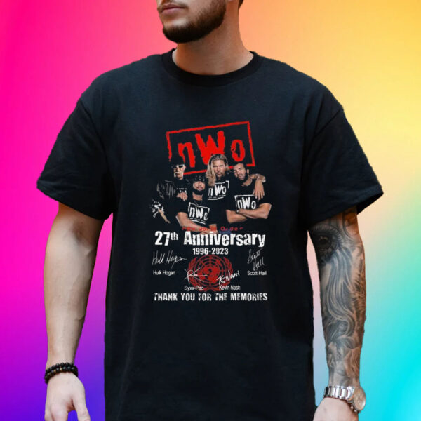 Official New World Order 27th Anniversary 1996 – 2023 Thank You For The Memories T-Shirt