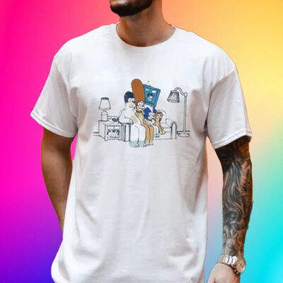 Official The Heelers Bluey X The Simpsons T-Shirt