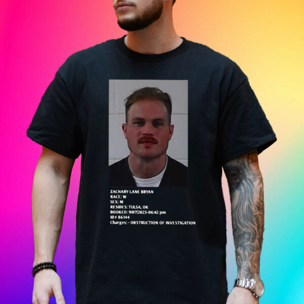 Official Zachary Lane Bryan Mugshot T-Shirt