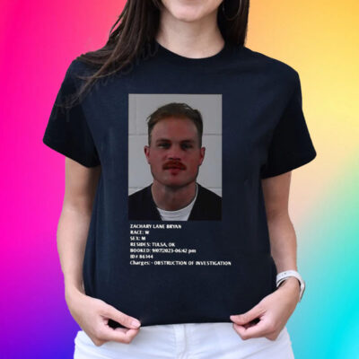 Official Zachary Lane Bryan Mugshot T-Shirts