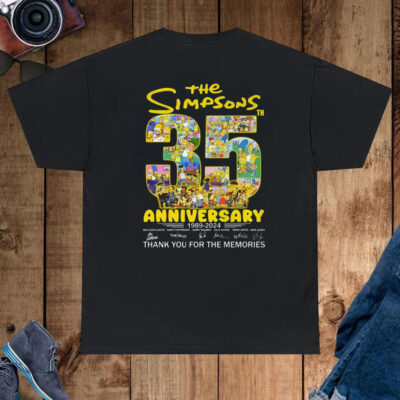 The Simpsons 35th Anniversary 1989 – 2024 Thank You For The Memories T-Shirt