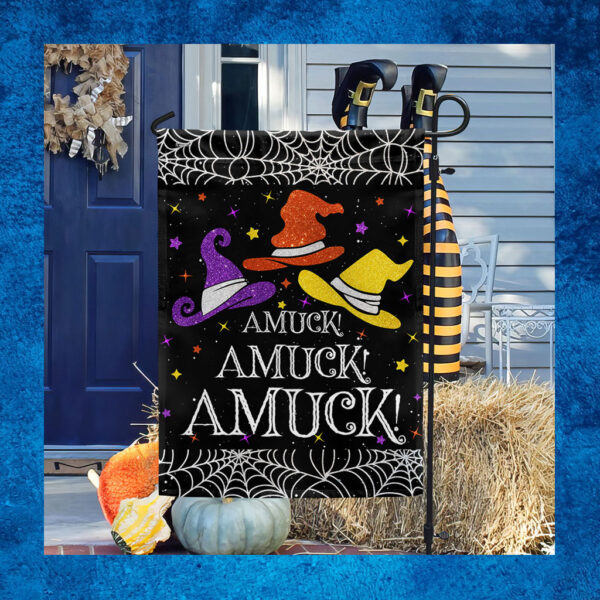 Three Witches Halloween Flag 2023