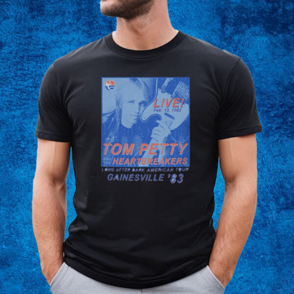 Tom Petty Florida Gators Long After Dark American Tour Retro Shirt