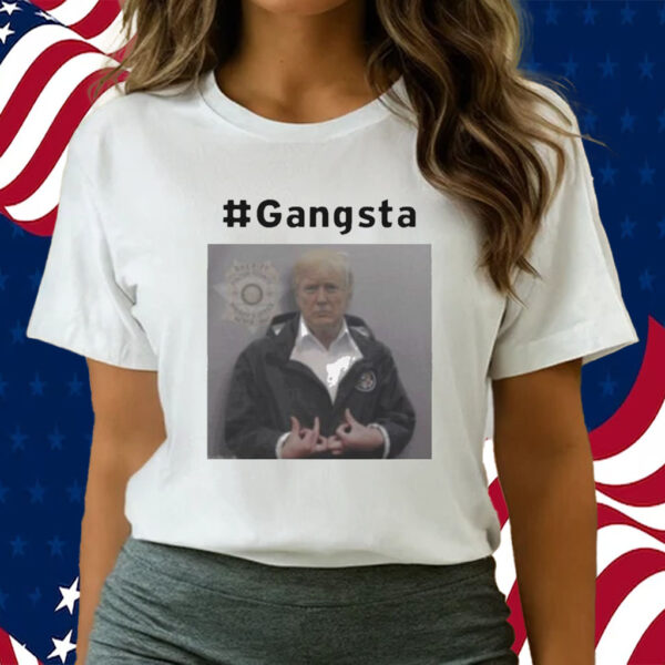 Trump mugshot gangsta T-shirts