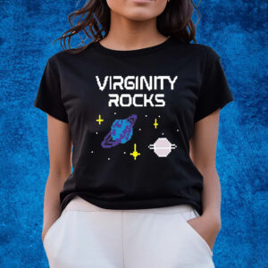 Virginity Rocks Pixel Space Shirts