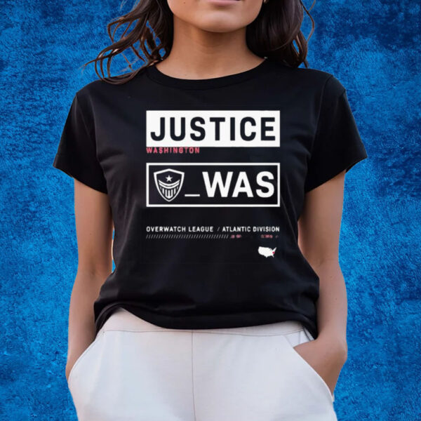 Washington Justice Overwatch League Atlantic Division T-shirts