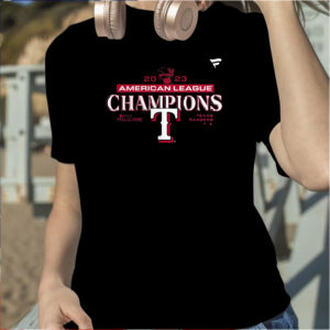 Texas Rangers 2023 American League Champions Locker Room T Shirt