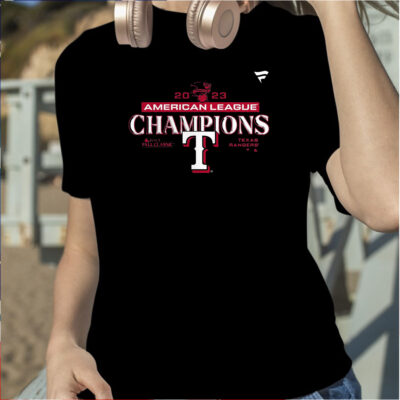 Texas Rangers 2023 American League Champions Locker Room T Shirt