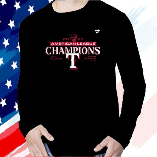 Texas Rangers 2023 American League Champions Locker Room T Shirt