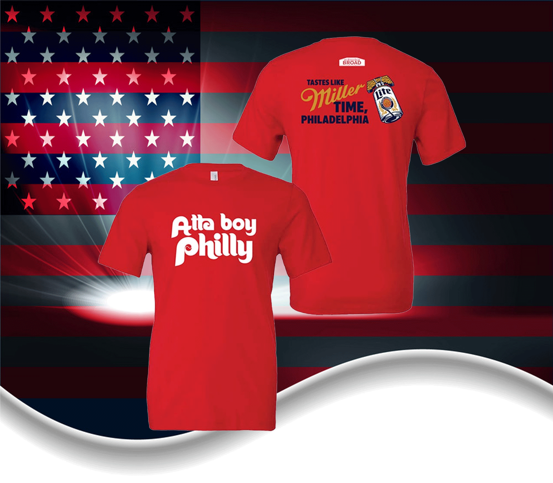 Atta Boy Philly Miller Lite Shirt - ReviewsTees