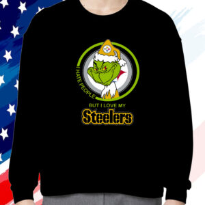 Pittsburgh Steelers I Hate People But I Love My Steeler Grinch Shirt