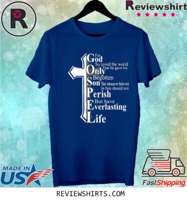 For God So Loved The World Print Tee Shirt