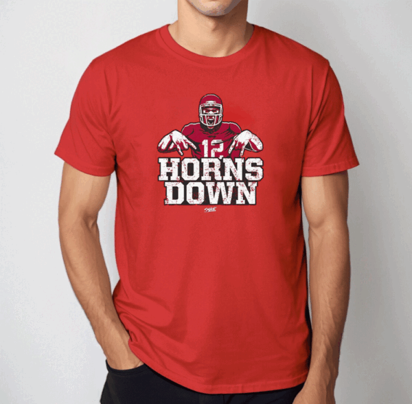 Horns Down TShirt For Oklahoma College Fans