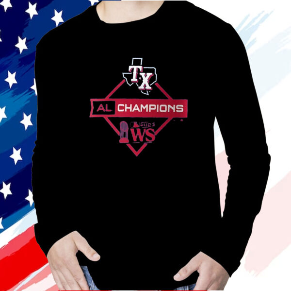 Texas Rangers 2023 American League Champions Diamond Icon T-Shirt