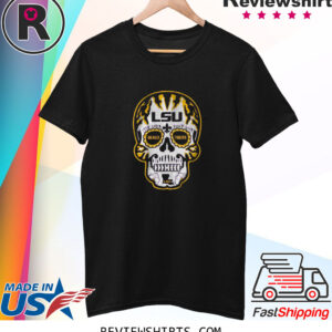 LSU FOOTBALL: SUGAR SKULL T-SHIRT