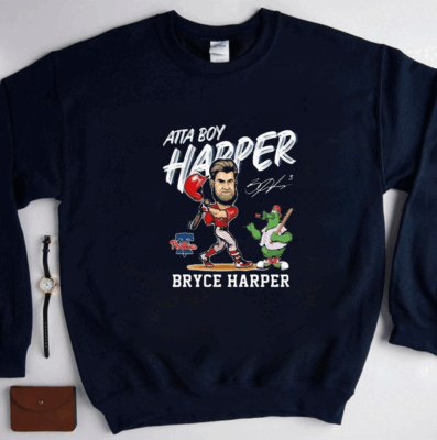 Bryce Harper Philadelphia Phillies Mascot Atta Boy Harper Shirts